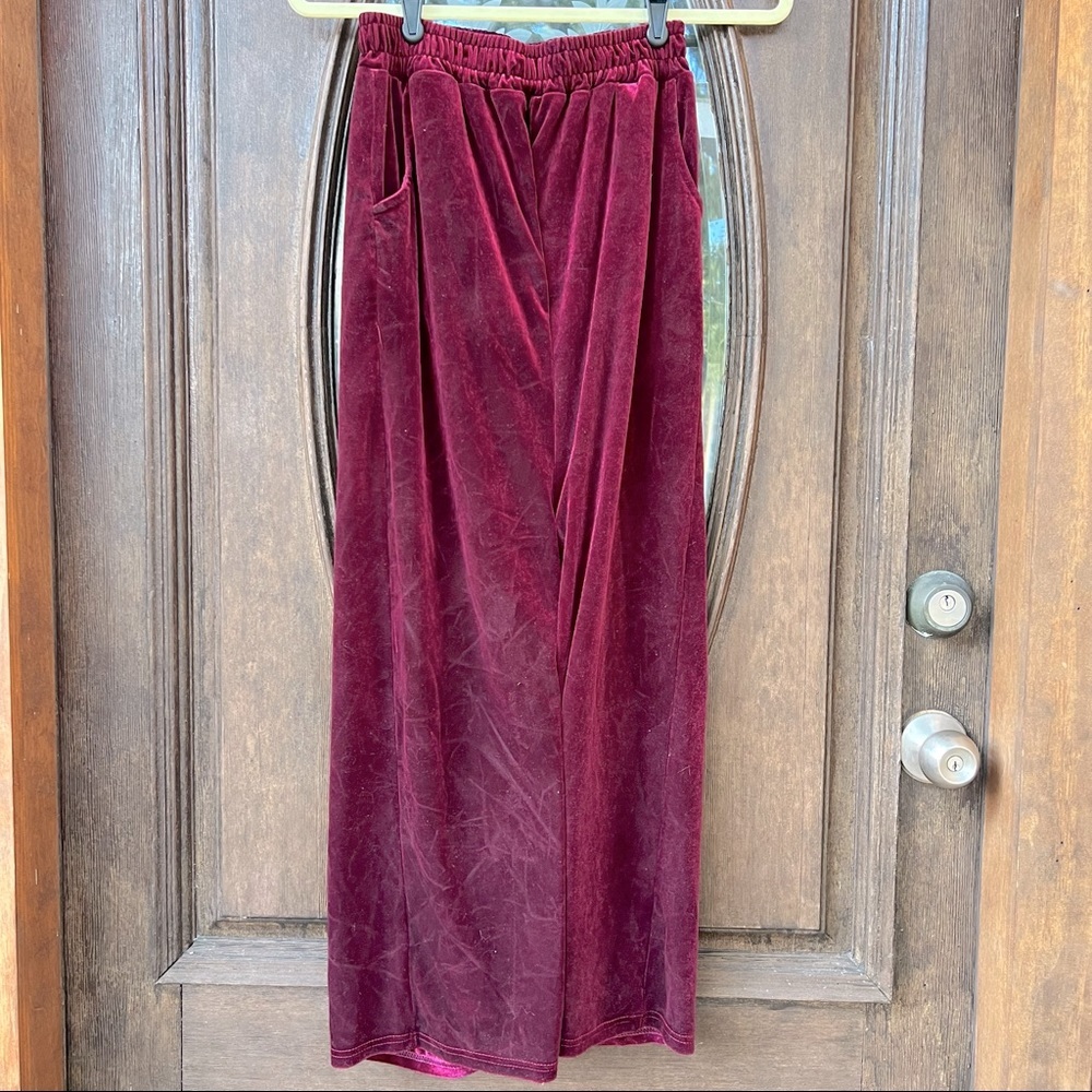 NWOT Red Velvet Pants​
